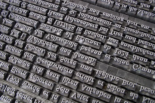 writing, lead set, letterpress, gutenberg, letters, brief, case, typography, high pressure, set of quantities, rows, set, words, language, writing, words, words, words, language, language, language, language, language. Bilingual review monitoring: language duties and tool gaps